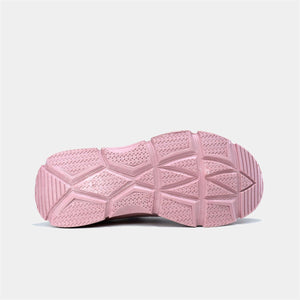 Breathable Knitted Trainer in Pink