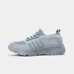 Breathable Knitted Trainer in Grey