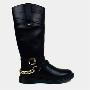 Ladies Long Riding Boots in Black