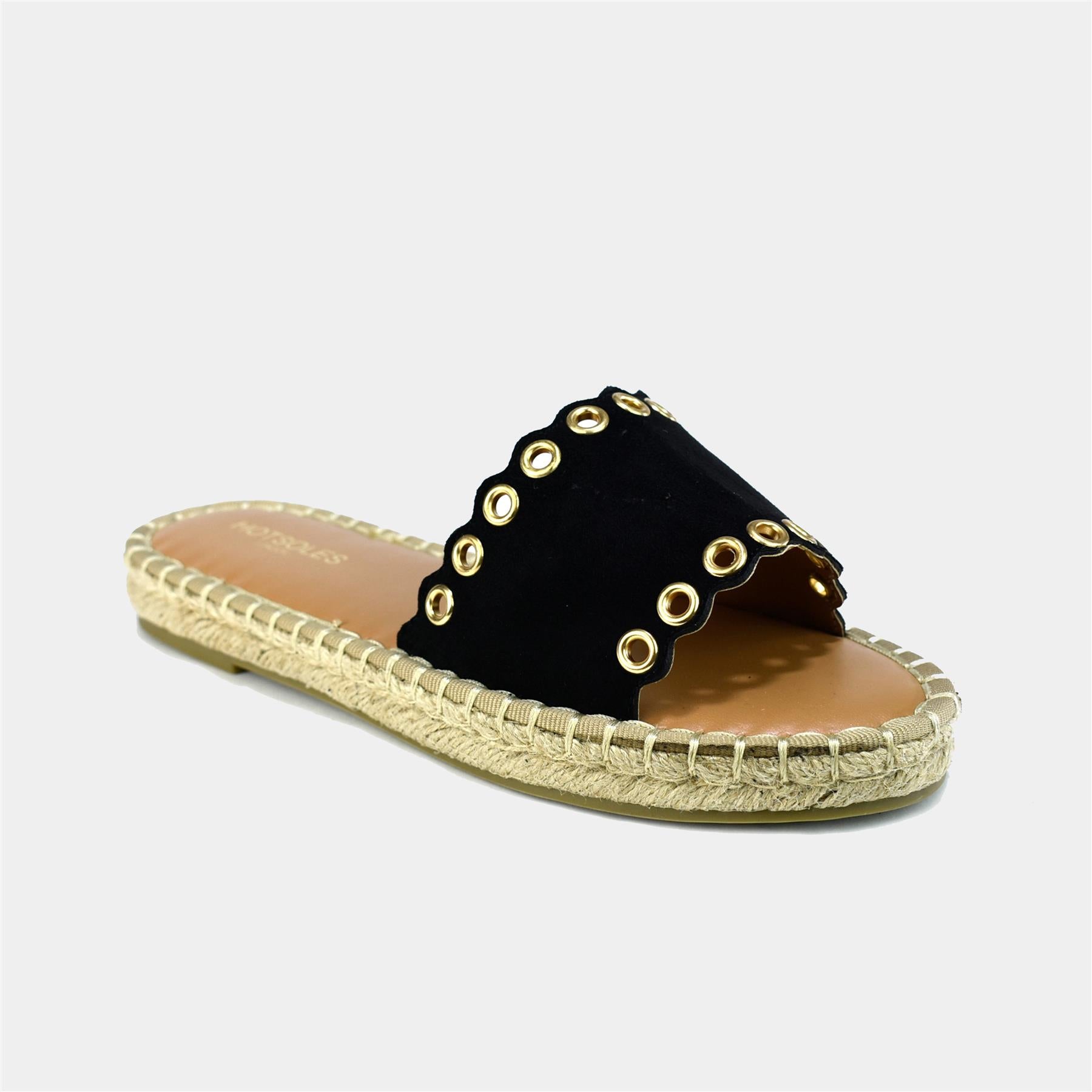 Espadrille Flats in Black