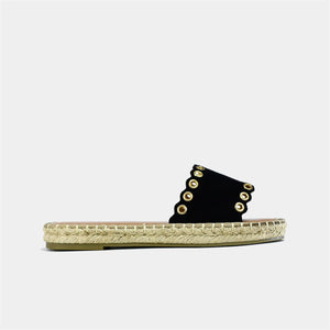 Espadrille Flats in Black