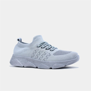 Breathable Knitted Trainer in Grey