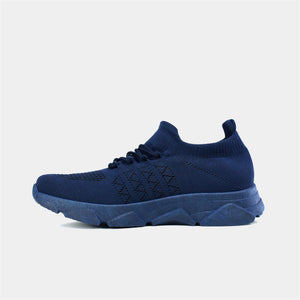 Breathable Knitted Trainer in Blue