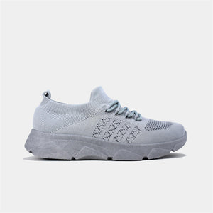 Breathable Knitted Trainer in Grey