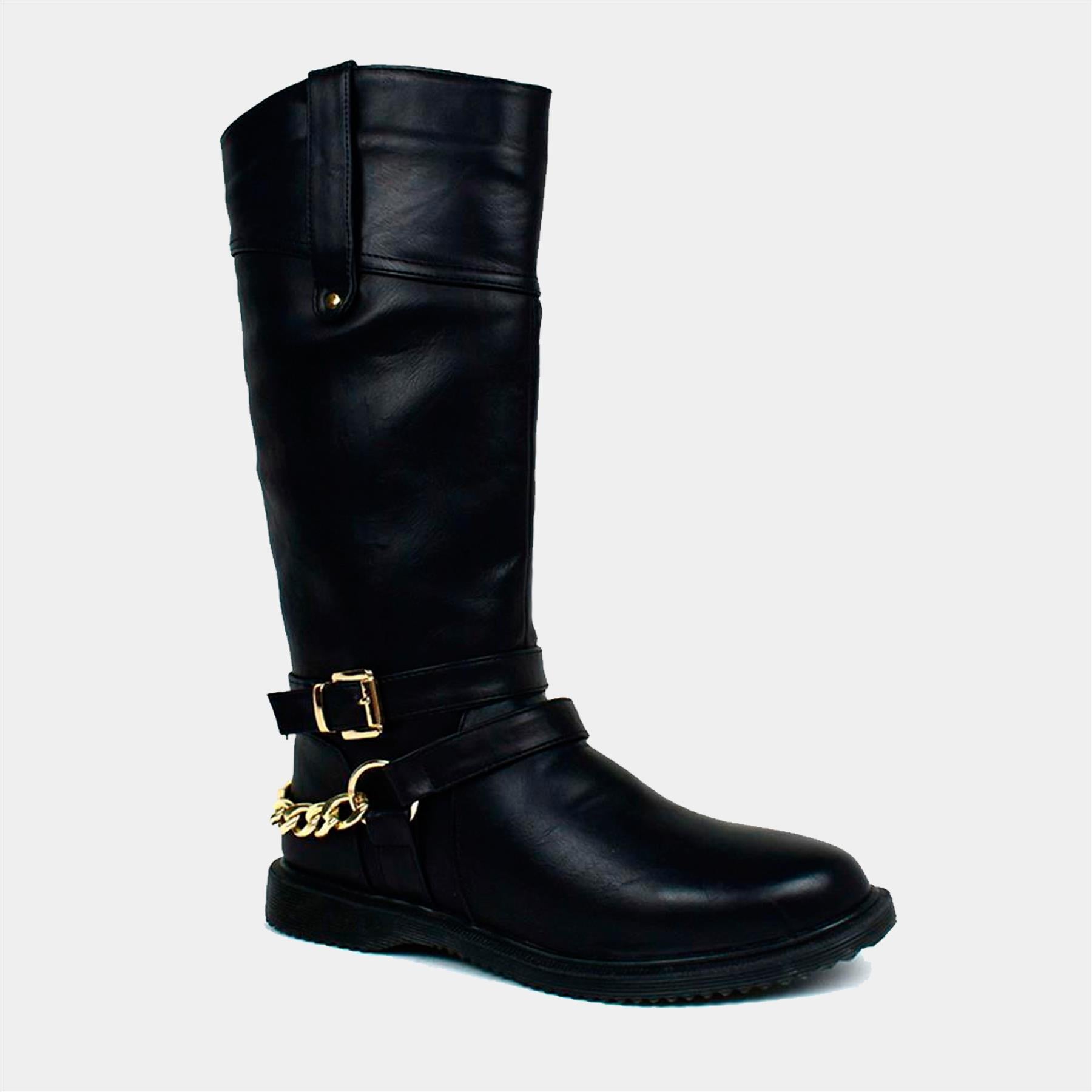 Ladies Long Riding Boots in Black