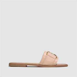 Dd Buckle Slider in Nude