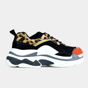 Leopard Print Ultra Chunky Platform Trainer