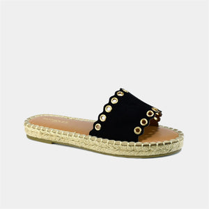 Espadrille Flats in Black