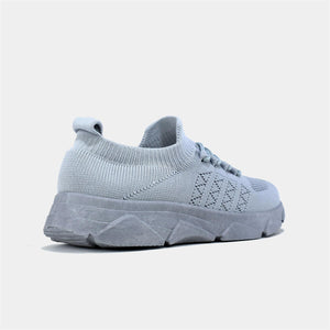 Breathable Knitted Trainer in Grey