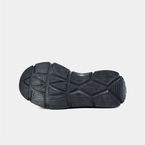 Breathable Knitted Trainer in Black