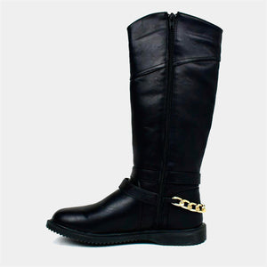 Ladies Long Riding Boots in Black